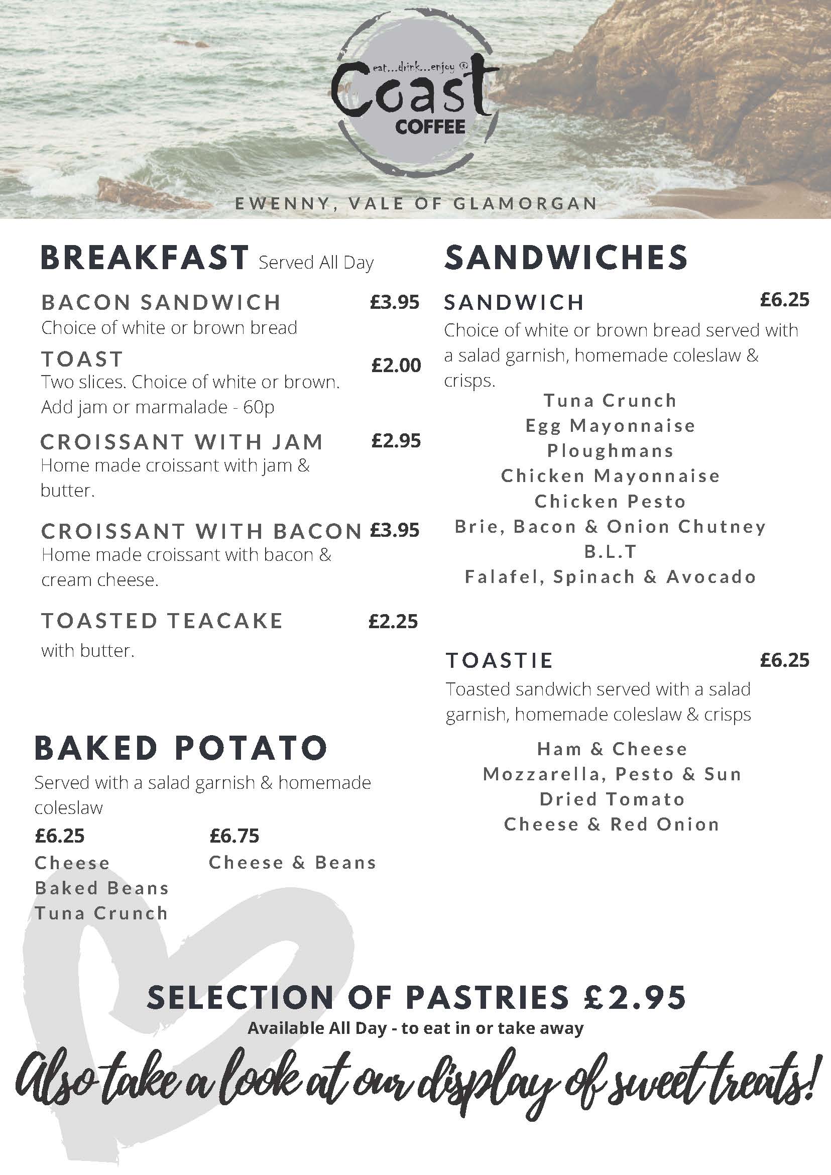 Coast Menu – July 2021