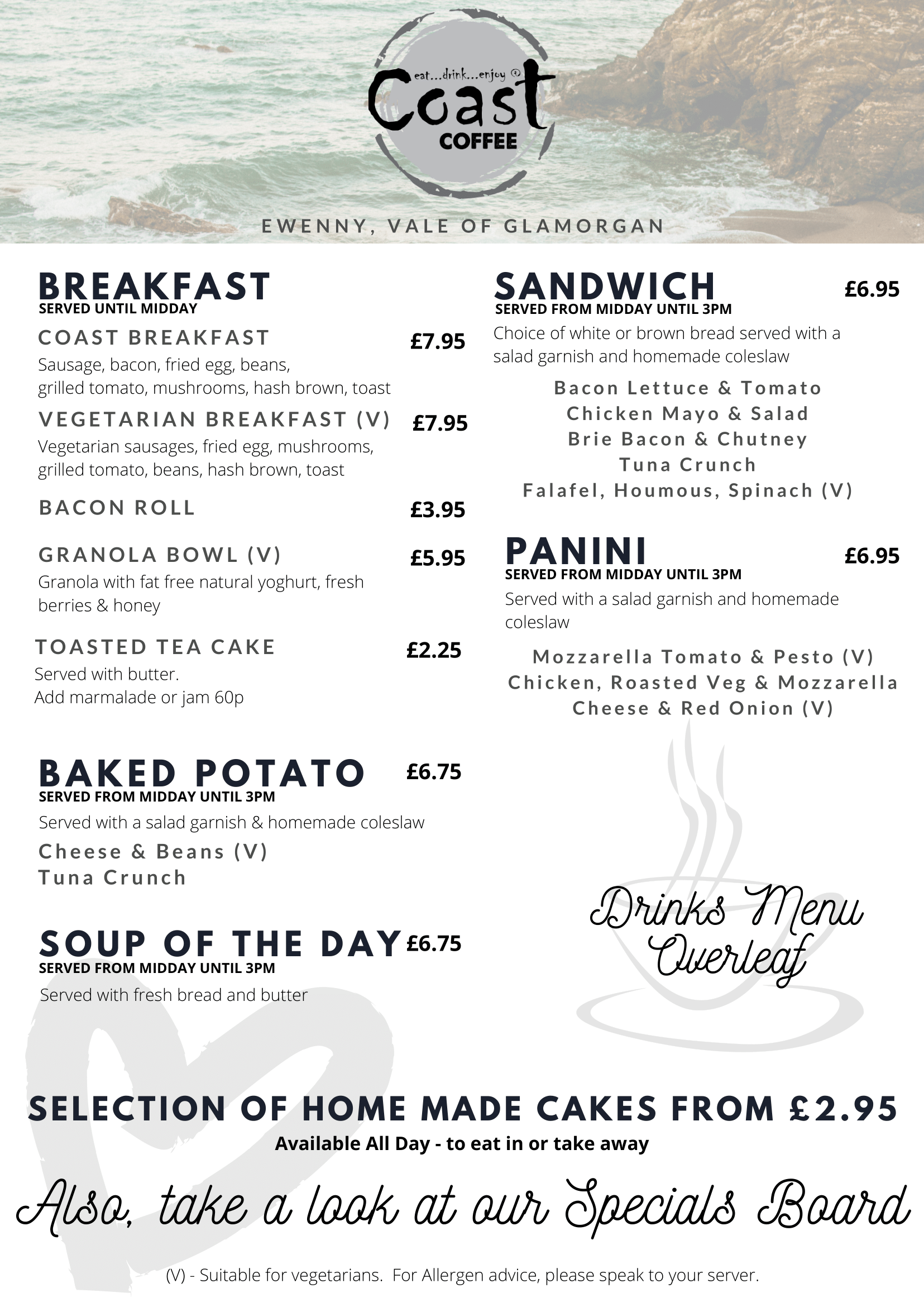 Breakfast Menu